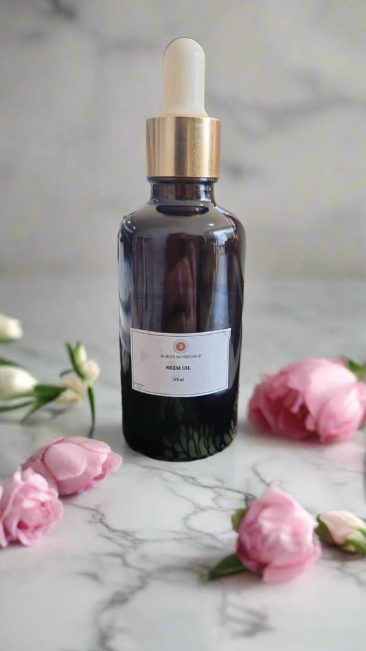 100% Pure Neem Oil – Natural Healing & Skincare Base Oil (50ml) - Auras Workshop Auras Workshop