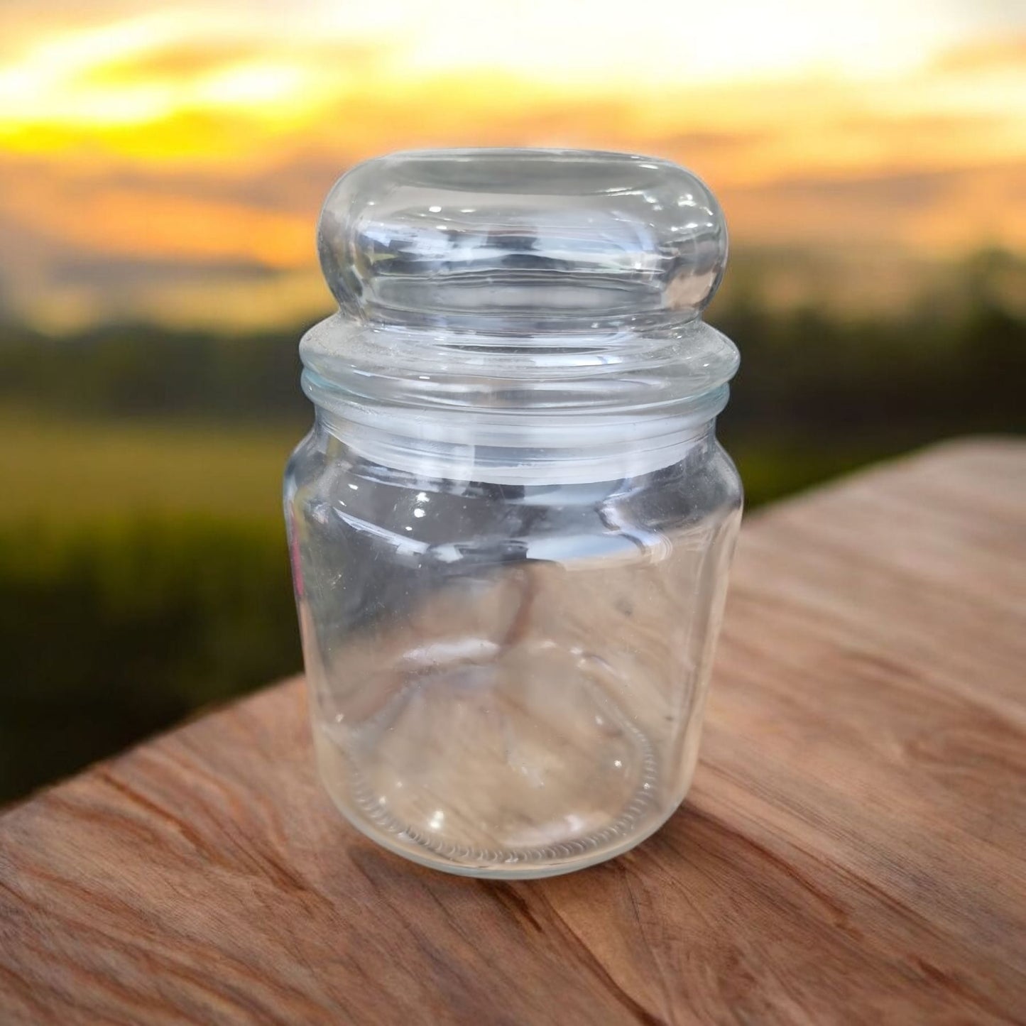 🕯 500ml Glass Candle Jar with Lid – Elegant Large Jar for Candle Making & Home Décor - Auras Workshop Auras Workshop