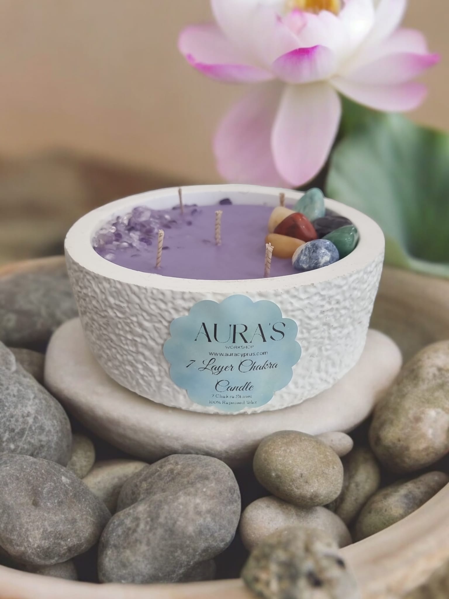 7 shops Chakra Intention Candle