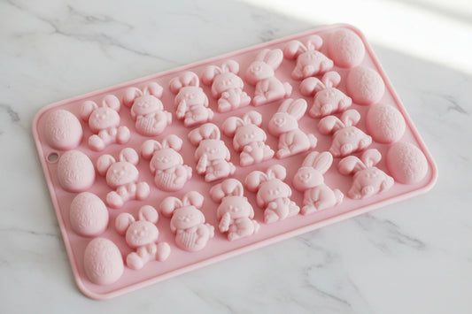 🐇 Easter Bunny & Egg Silicone Mold Tray – Multi Design Candle & Wax Melt Mould