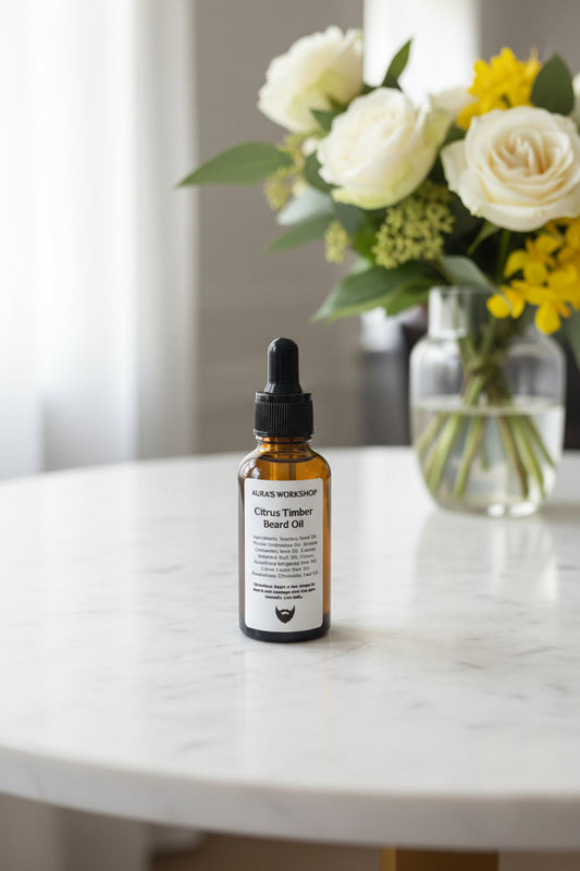 Citrus Timber Beard Oil – Refreshing Beard Oil with Bergamot, Lemon & Rosemary