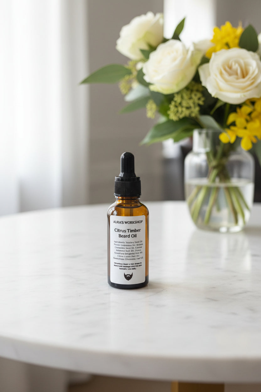 Citrus Timber Beard Oil – Refreshing Beard Oil with Bergamot, Lemon & Rosemary