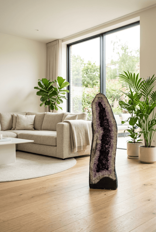Amethyst Cathedral Geode – 100 cm Tall, 99.28 kg - Auras Workshop Auras Workshop