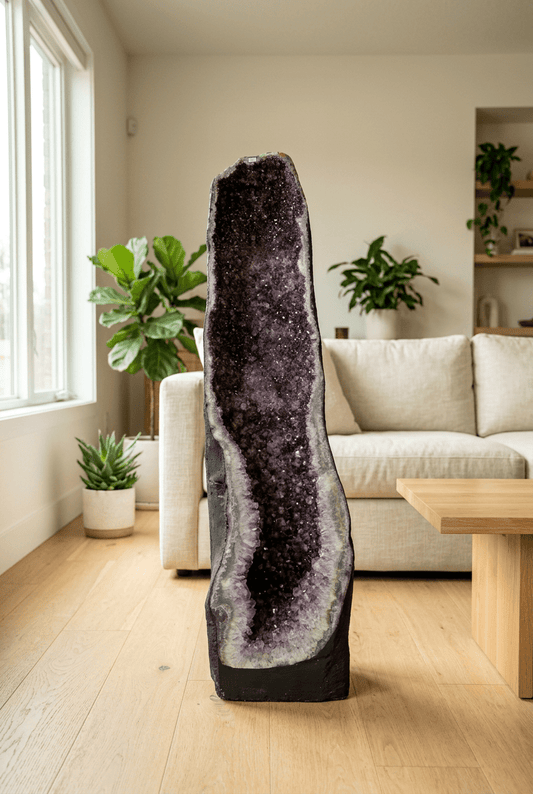 Amethyst Cathedral Geode – 112 cm Tall, 99 kg - Auras Workshop Auras Workshop