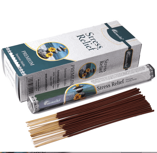 Aromatika Charcoal Free Hex Incense – Stress Relief | Calming & Relaxing Aroma - Auras Workshop Auras Workshop