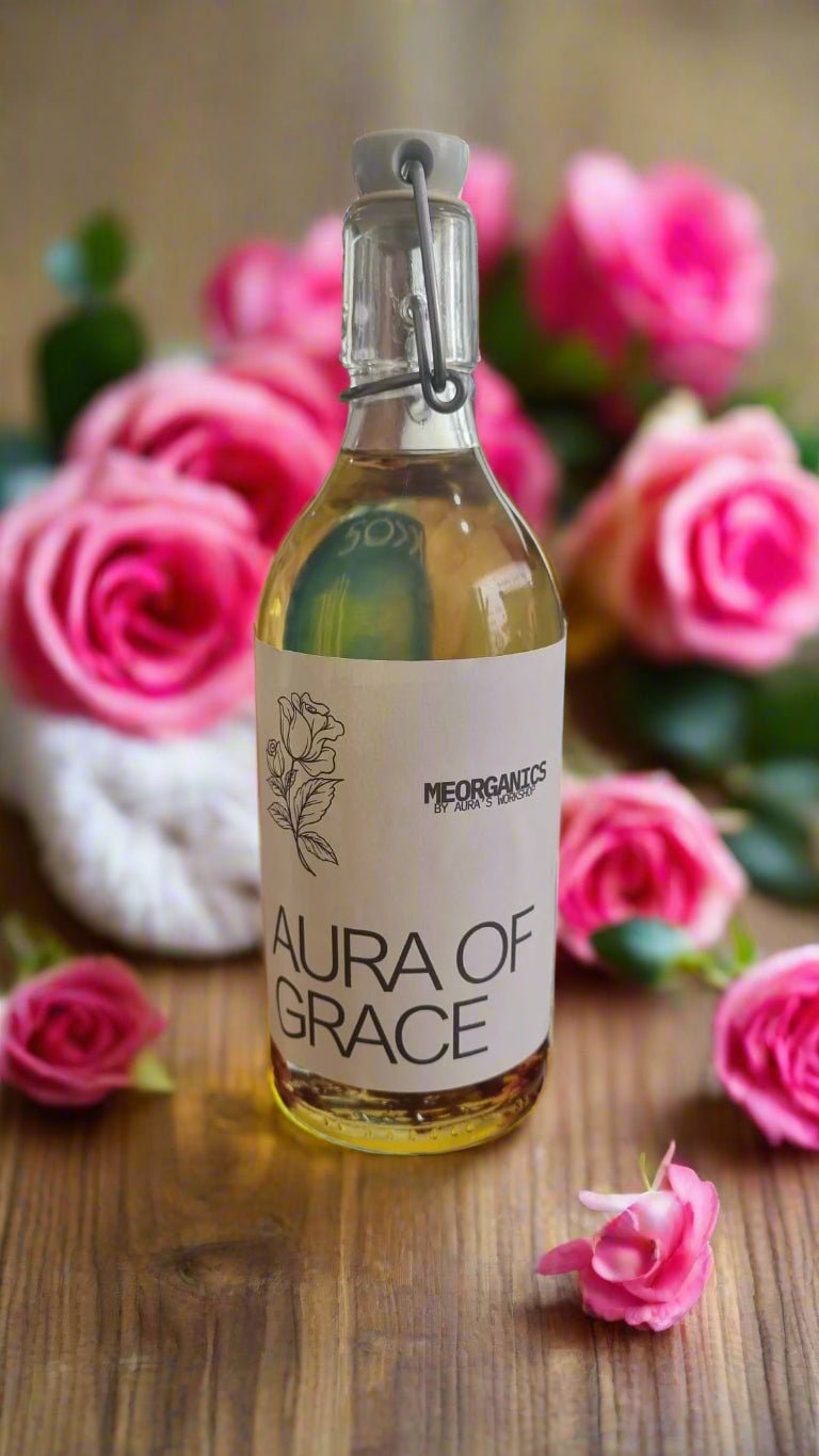 🌹 Aura of Grace – 500ml Massage Oil - A Luxurious Embrace of Floral Elegance & Skin Harmony ✨☀️ Solar Soul – 500ml Massage Oil - Infused Under the Cyprus Sun 🌿 - Auras Workshop Auras Workshop
