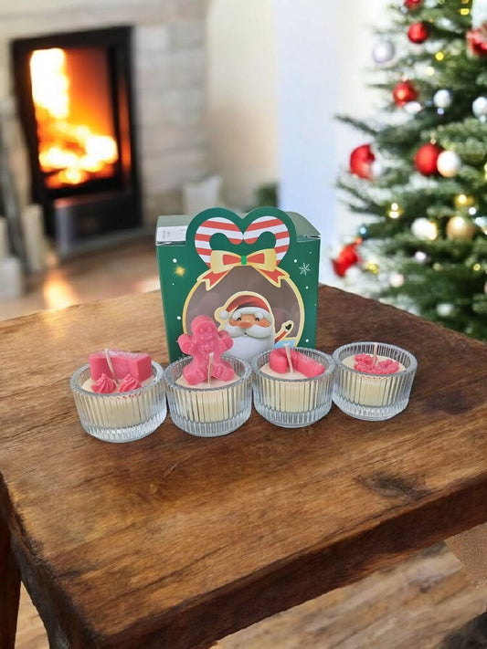 🎁 Aura’s Workshop Tealights Christmas Edition Gift Set – Christmas Morning, Festive Pineapple & Spiced Apple - Auras Workshop Auras Workshop