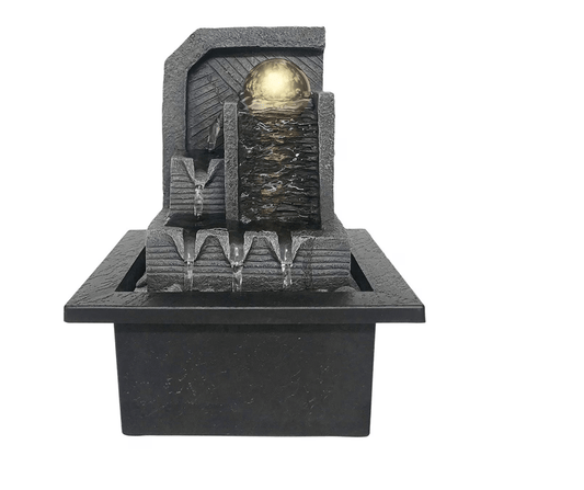 Aztec Water Fountain with Spinning Ball - Auras Workshop Auras Workshop