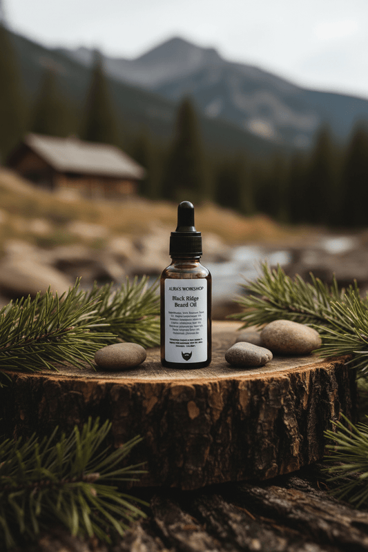 Black Ridge Beard Oil – Natural Nourishing Beard & Skin Oil - Auras Workshop Auras Workshop