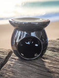 🖤 Black Wax Melt & Oil Burner | Modern Ceramic Burner for Wax Melts & Essential Oils - Auras Workshop Auras Workshop