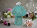 🔹 Blue Howlite Mushroom Pendant – Calm, Patience & Stress Relief Tranquillity. Awareness. Inner Peace. - Auras Workshop Auras Workshop