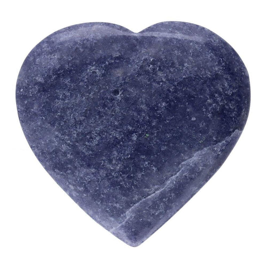 Blue Quartz Crystal Heart – 4.5 cm - Auras Workshop Auras Workshop