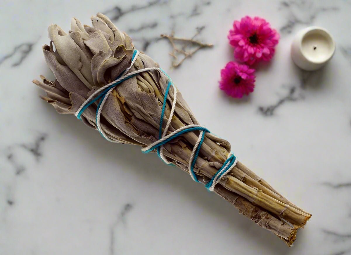 🌿 Californian White Sage Smudge Stick – Cleansing & Purification Ritual - Auras Workshop Auras Workshop