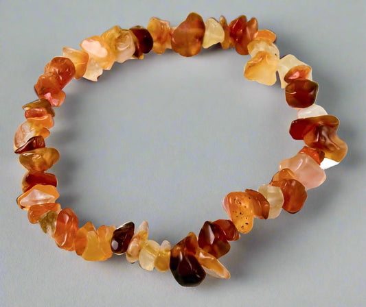 🧡 Carnelian Crystal Bracelet – Energy, Courage & Vitality - Auras Workshop Auras Workshop