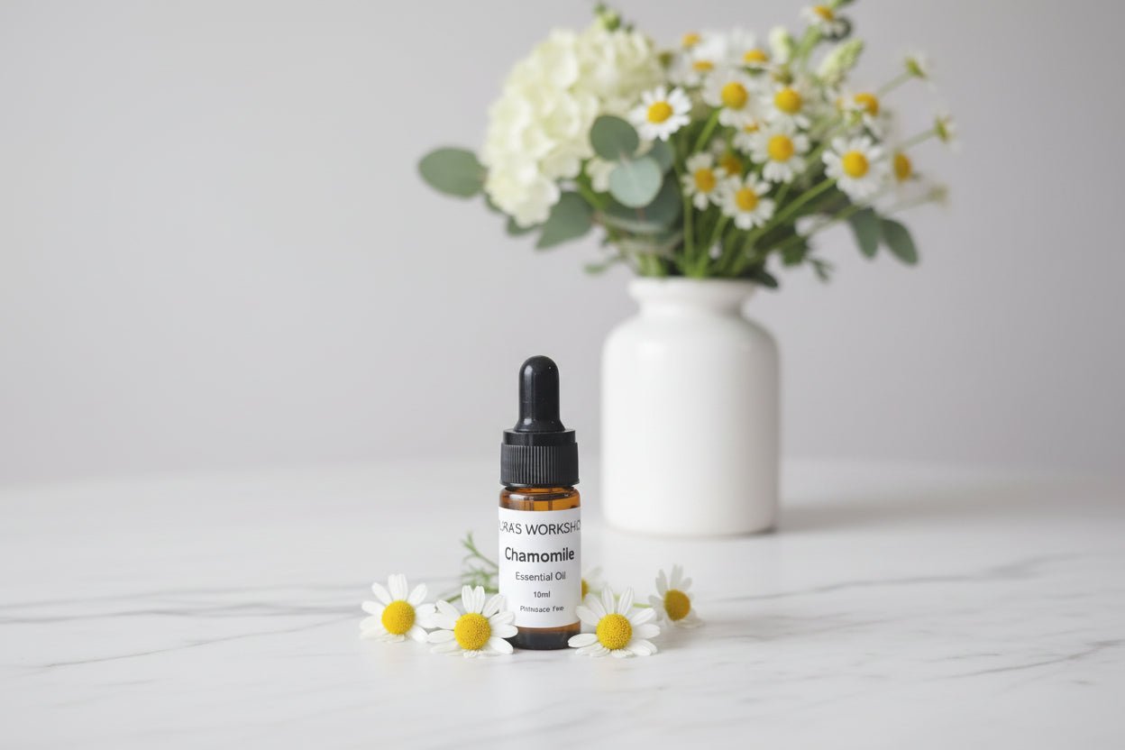 Chamomile Essential Oil 10ml – Pure Aromatherapy Oil - Auras Workshop Auras Workshop