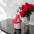 🍒🌸 Cherry Blush Garden Bouquet | Porcelain Pink Vase & Wax Melt Decoration | Valentine’s Edition - Auras Workshop Auras Workshop