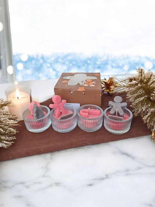 🎄 Christmas Mornings, Festive Gingerbread & Spiced Apple Tealights – Christmas Edition - Auras Workshop Auras Workshop