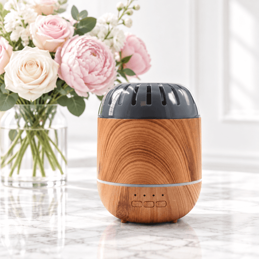 Copenhagen Aroma Diffuser – Wood Grain & Slate | USB | Colour Change LED | Timer - Auras Workshop Auras Workshop