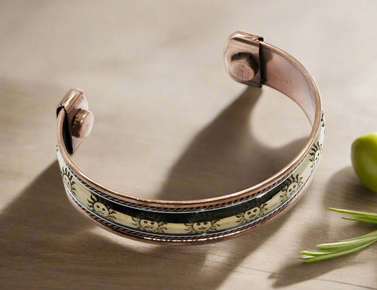 ☀️ Copper Magnetic Bracelet with Sun Design – Pain Relief & Energy Balance - Auras Workshop Auras Workshop