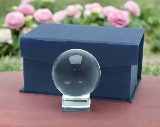 🔮 Crystal Ball – 50mm with Presentation Box | Divination, Meditation & Décor - Auras Workshop Auras Workshop