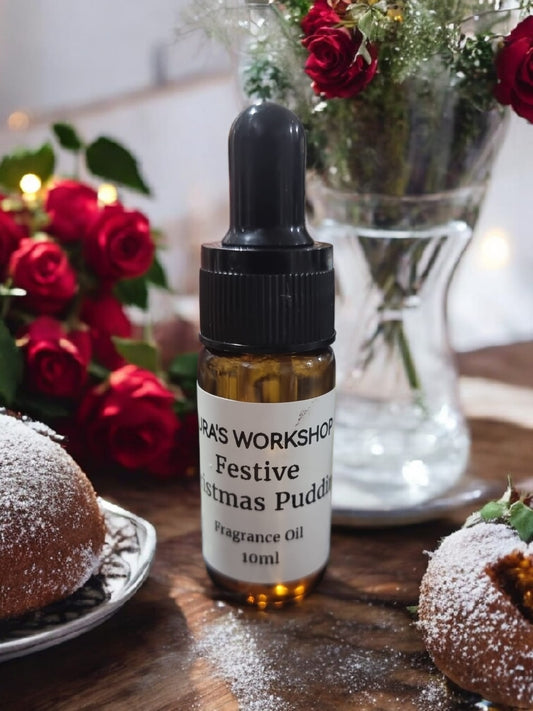 Festive Christmas Pudding Fragrance Oil – 10ml (Nut Free) - Auras Workshop Auras Workshop