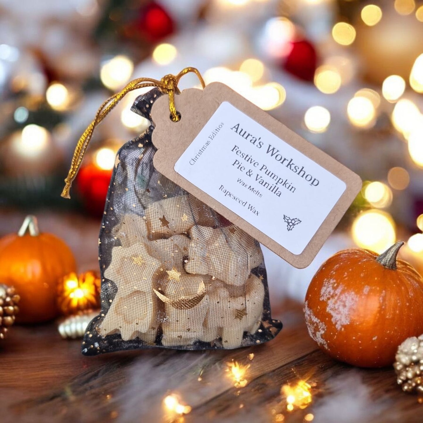 🎃 Festive Pumpkin Pie & Vanilla Wax Melts Christmas Edition - Auras Workshop Auras Workshop