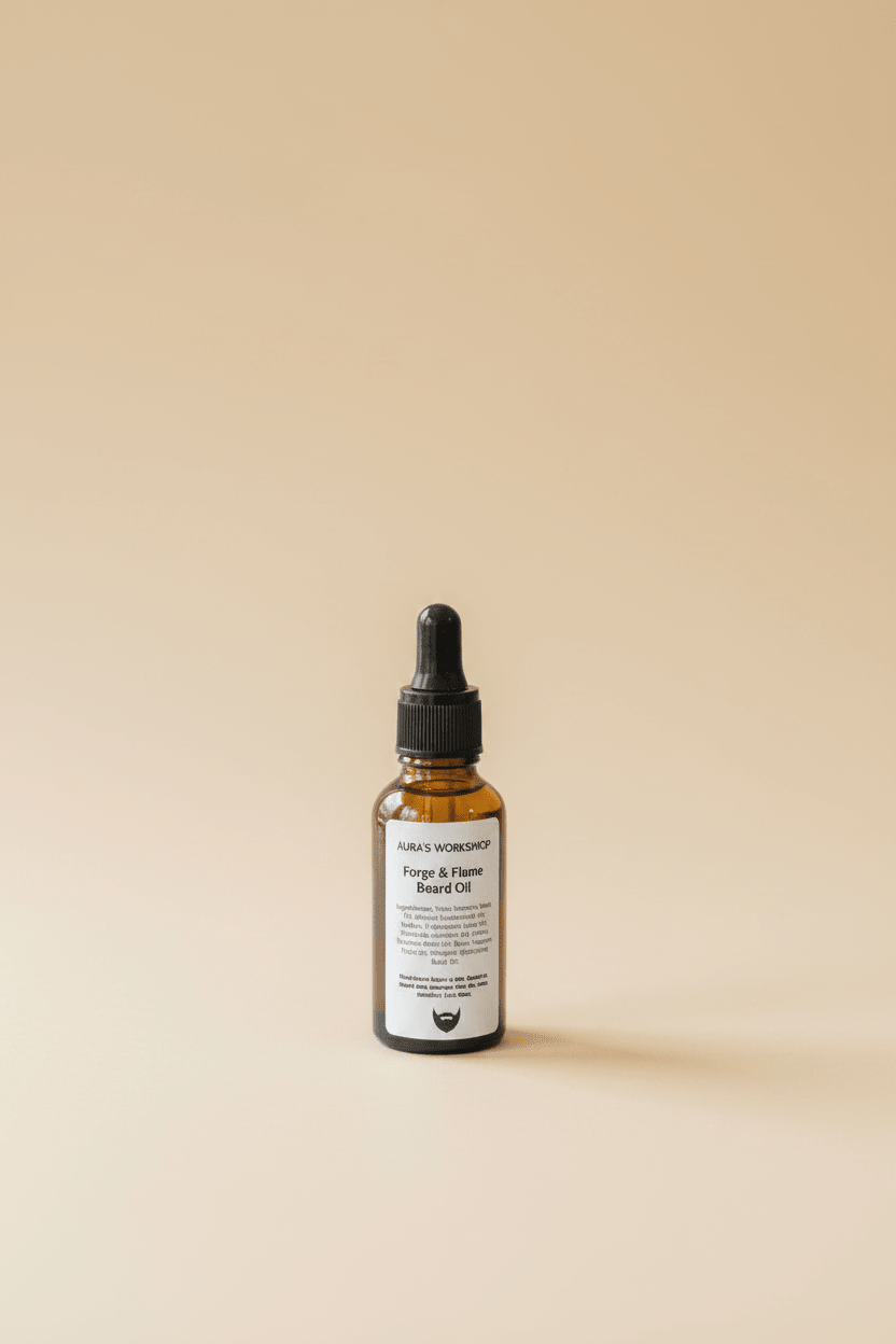 Forge & Flame Beard Oil – Conditioning Beard Oil with Citrus & Ginger - Auras Workshop Auras Workshop