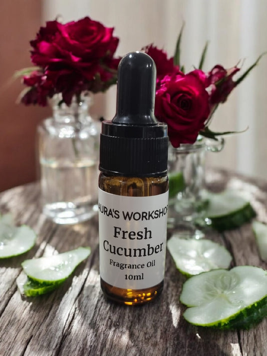 Fresh Cucumber Fragrance Oil – 10ml - Auras Workshop Auras Workshop