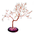 Gemstone Tree - Rose Quartz on Pink Agate Base (100 stones) - Auras Workshop Auras Workshop