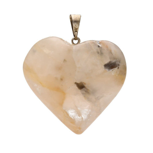 Golden Healer Quartz Heart Pendant – Crystal Jewellery - Auras Workshop Auras Workshop