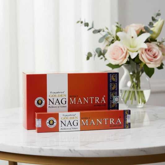 Golden Nag Mantra Incense – Premium Fragrant Incense Sticks - Auras Workshop Auras Workshop