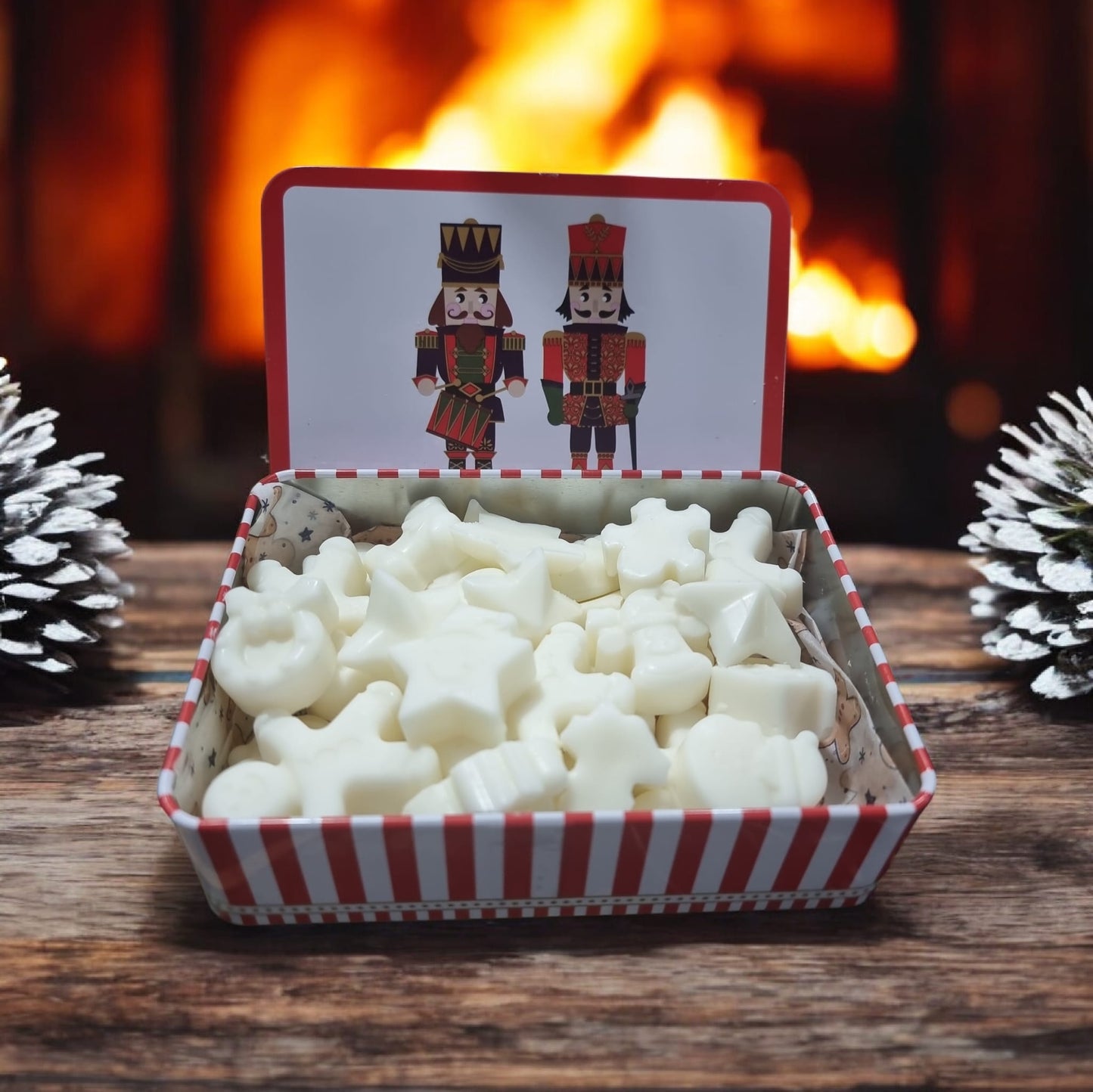 ⭐🎄 Golden Yule Wax Melts in Nutcracker Christmas Tin | Pineapple, Vanilla & Anise | Aura’s Workshop | Christmas Edition - Auras Workshop Auras Workshop