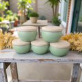 💚🕯️ Green Candle Jars with Lid – 2.2oz | Elegant Mini Candle Containers - - Auras Workshop Cyprus