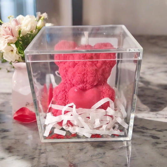 🐻🍃 Green Tea Bear Candle | Aura’s Workshop | Fresh Green Tea | Valentine’s Gift - Auras Workshop Auras Workshop