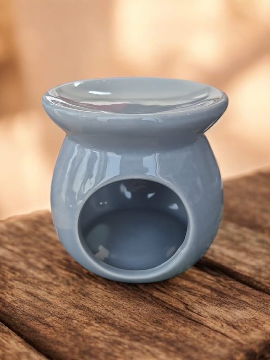 🌫️ Grey Wax Melt & Oil Burner | Modern Ceramic Burner for Wax Melts & Essential Oils - Auras Workshop Auras Workshop