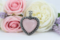 💗✨ Heart Rose Quartz Pendant | Love & Gentle Energy - Auras Workshop Auras Workshop