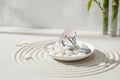 πβ¨ Heart Shape Rose Quartz Ring | Silver Tone | Love & Compassion Crystal Jewellery - Auras Workshop Auras Workshop