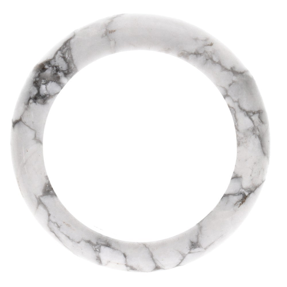 Natural Howlite Crystal Ring – Calm, Patience & Balance Jewellery