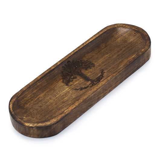 🌳✨ Large Incense Tray – Tree of Life | Spiritual Incense Holder - Auras Workshop Auras Workshop