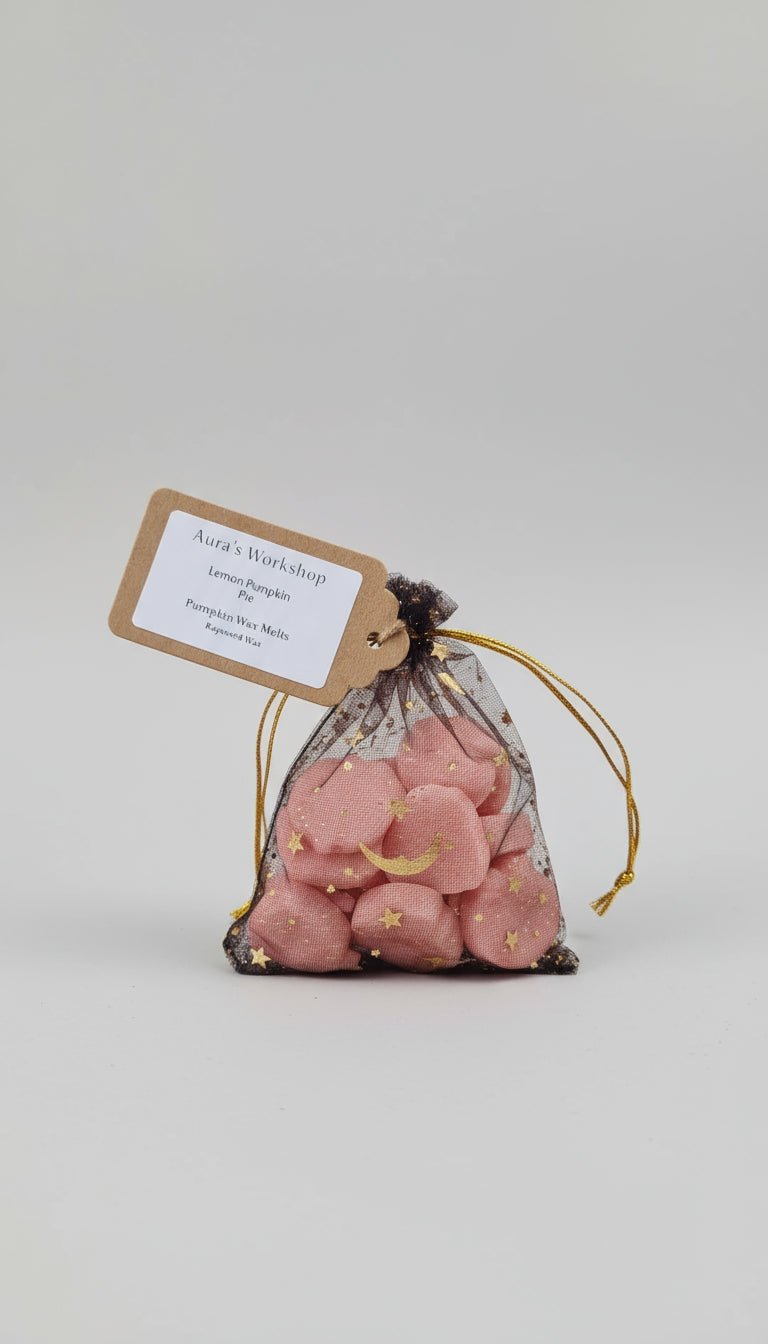 🎃 Lemon Pumpkin Pie Pumpkin Wax Melts – Rapeseed Wax | Halloween Collection by Aura’s Workshop - Auras Workshop Auras Workshop