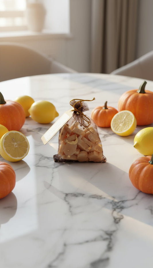 💀 Lemon Pumpkin Pie Skull Wax Melts – Rapeseed Wax | Halloween Collection by Aura’s Workshop (Copy) - Auras Workshop Auras Workshop