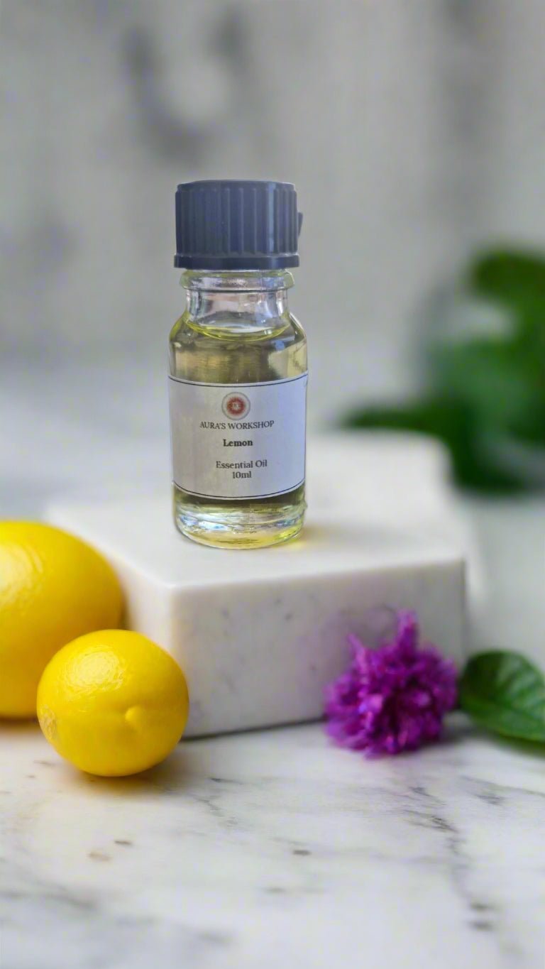 🍋 Lemon Scented Essential Oil – 10ml - Auras Workshop Auras Workshop