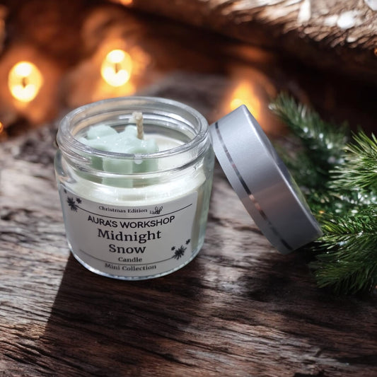 ❄️🌙 Midnight Snow Candle Mini Collection – Christmas Edition | Aura’s Workshop - Auras Workshop Auras Workshop