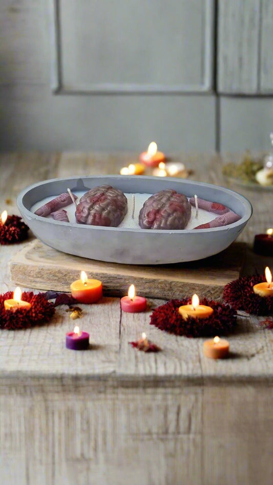 🕯️ Mind Eater Whispers Candle – Tonka Bean, Amber, Black Pepper, Cinnamon & Orange | Halloween Collection by Aura’s Workshop - Auras Workshop Auras Workshop