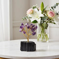 Mini Amethyst Crystal Tree with Black Tourmaline Base – Protection, Calm & Spiritual Energy - Auras Workshop Auras Workshop
