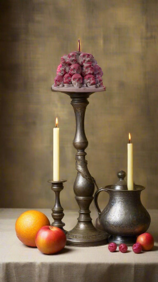 💀 Mountain of Skulls Candle – Dark Chocolate Scent | Halloween Collection by Aura’s Workshop - Auras Workshop Auras Workshop
