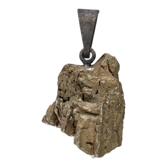 Natural Pyrite Crystal Pendant – Crystal Jewellery - Auras Workshop Auras Workshop