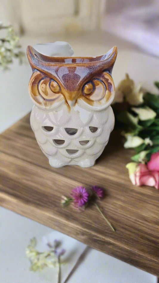🦉 Owl Ceramic Oil & Wax Burner - Auras Workshop Auras Workshop