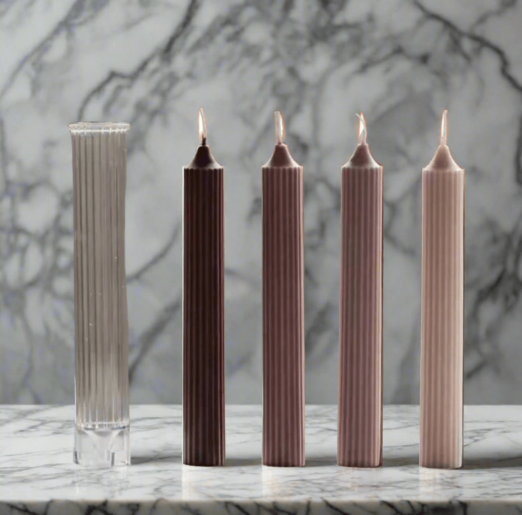 🕯 Pencil Candle Acrylic Mold – For Elegant Long Thin Candles - Auras Workshop Auras Workshop