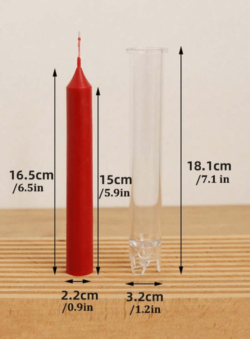 🕯 Pillar Candle Acrylic Mold – For Elegant Long Candles - Auras Workshop Auras Workshop